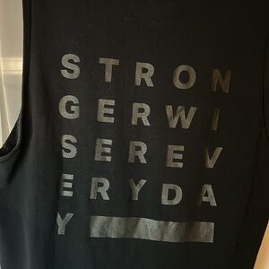 Not Just A Label “stronger wiser everyday” tank top Men’s Medium black
